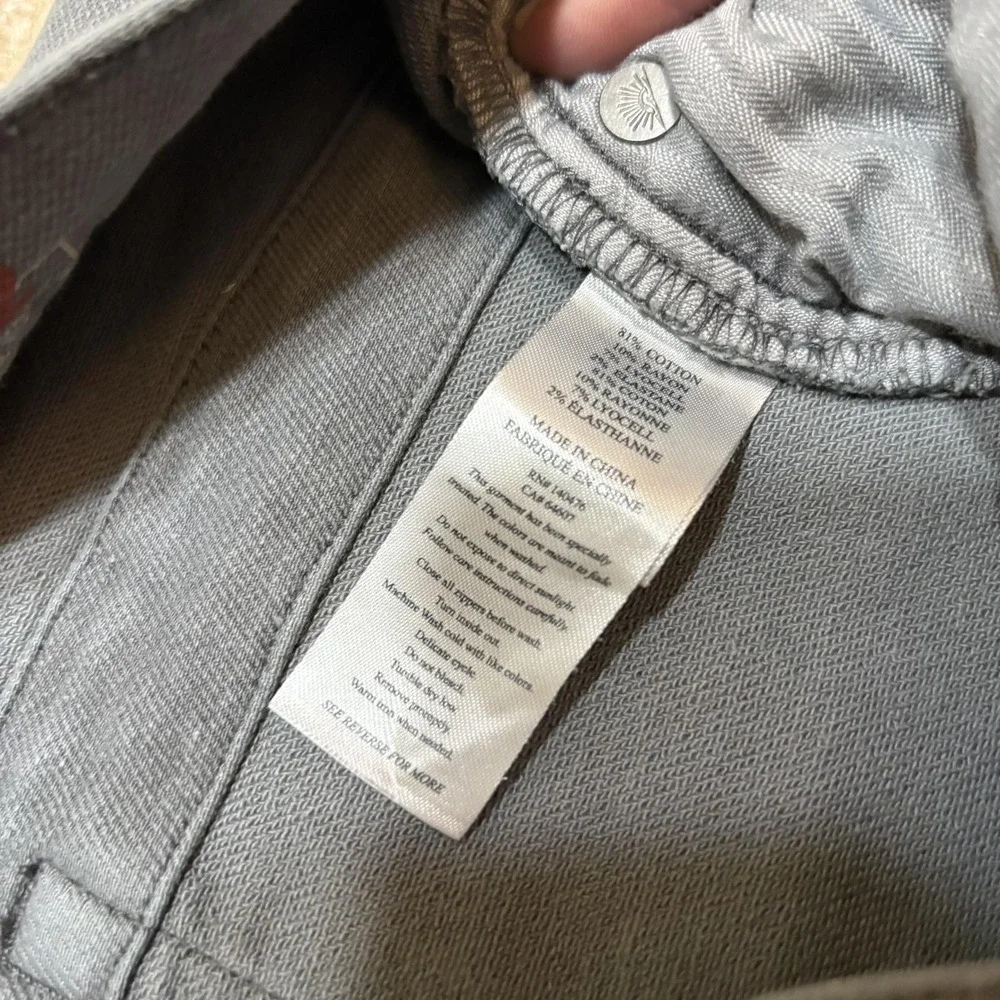 Faherty Brand Jeans Mens 32x29 Gray Slim Fit Straight‎ Leg Stretch Denim Pants